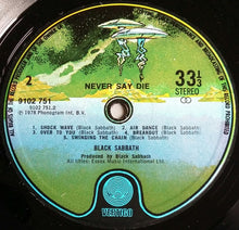 Load image into Gallery viewer, Black Sabbath : Never Say Die! (LP, Album, Unl)
