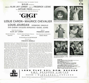 Lerner & Loewe : Gigi (LP, Album, Mono)