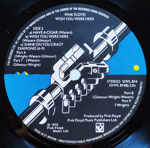 Pink Floyd : Wish You Were Here (LP, Album, RE)
