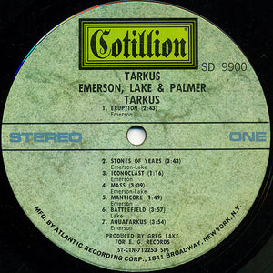 Emerson, Lake & Palmer : Tarkus (LP, Album, Pit)