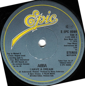 ABBA : I Have  A Dream (7", Single, Gat)
