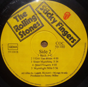 The Rolling Stones : Sticky Fingers (LP, Album, Lar)