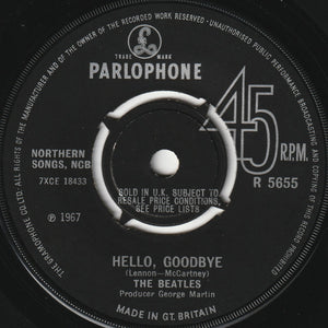 The Beatles : Hello, Goodbye (7", Single, Dec)