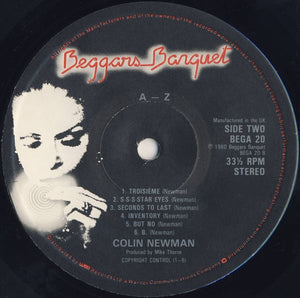 Colin Newman : A-Z (LP, Album)