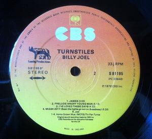 Billy Joel : Turnstiles (LP, Album)
