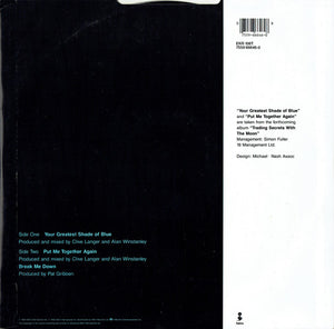 The Adventures : Your Greatest Shade Of Blue (12")