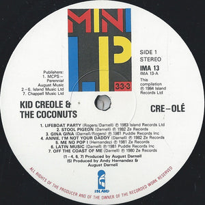 Kid Creole And The Coconuts : Cre~olé (The Best Of Kid Creole And The Coconuts) (LP, Comp)