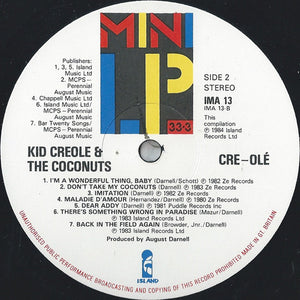 Kid Creole And The Coconuts : Cre~olé (The Best Of Kid Creole And The Coconuts) (LP, Comp)