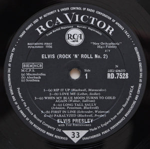 Elvis Presley : Elvis Rock 'N' Roll No.2 (LP, Album, Mono, RE)