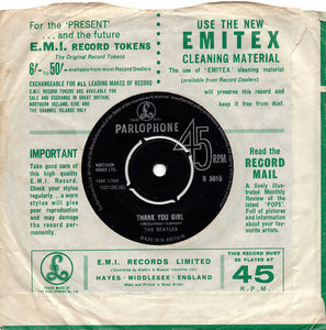 The Beatles : From Me To You (7", Single)