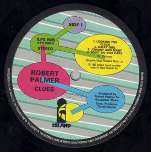 Robert Palmer : Clues (LP, Album)