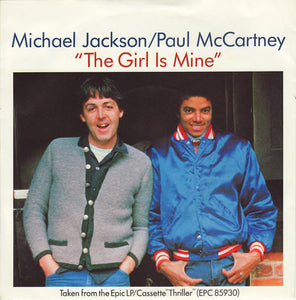 Michael Jackson / Paul McCartney : The Girl Is Mine (7", Blu)