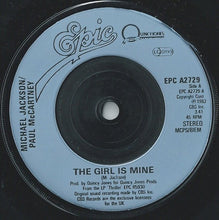 Load image into Gallery viewer, Michael Jackson / Paul McCartney : The Girl Is Mine (7&quot;, Blu)
