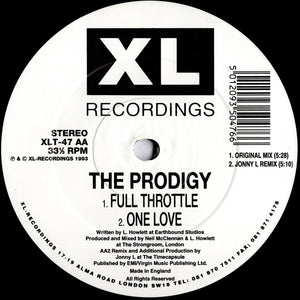 The Prodigy : One Love (12", Single, Dam)