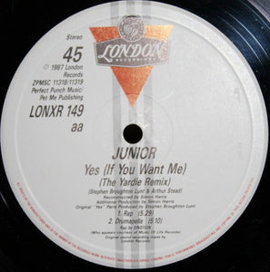 Junior (2) : Yes... (If You Want Me) (12")