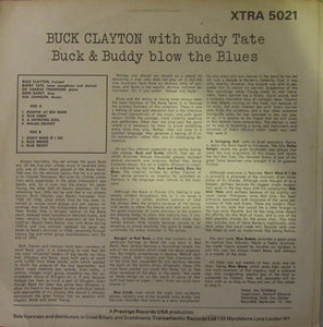 Buck Clayton With Buddy Tate : Buck & Buddy Blow The Blues (LP)