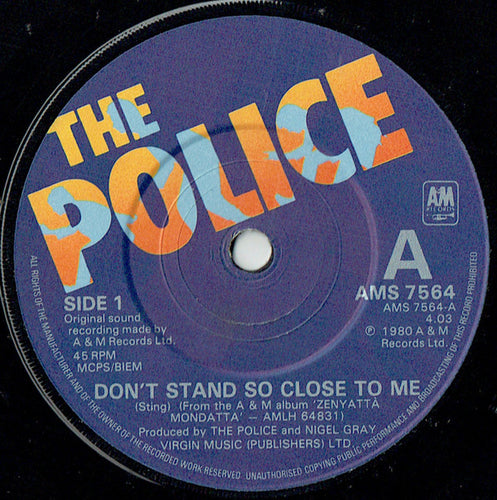 The Police : Don't Stand So Close To Me (7