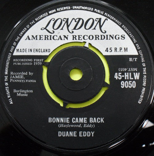 Duane Eddy : Bonnie Came Back (7