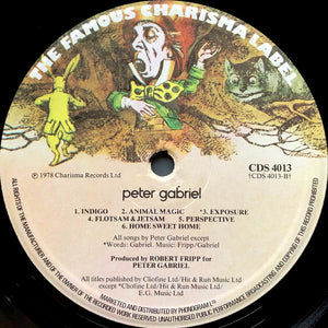 Peter Gabriel : Peter Gabriel (LP, Album, Mad)