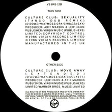 Load image into Gallery viewer, Culture Club : Move Away (Extended) (12&quot;, Single)
