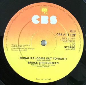 Bruce Springsteen : The River / Born To Run / Rosalita (12", Cor)