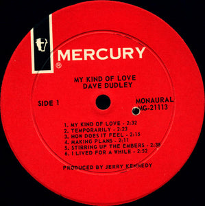 Dave Dudley : My Kind Of Love (LP, Album, Mono)