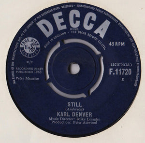 Karl Denver : Still  (7")