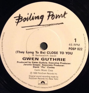 Gwen Guthrie : (They Long To Be) Close To You (7", Single, Pap)