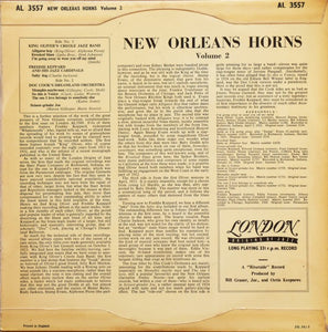 Various : New Orleans Horns Volume 2 (10", Comp, Mono)
