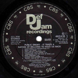Public Enemy : It Takes A Nation Of Millions To Hold Us Back (LP, Album)