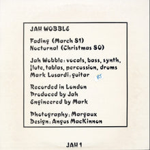 Load image into Gallery viewer, Jah Wobble : Fading : Nocturnal (12&quot;)
