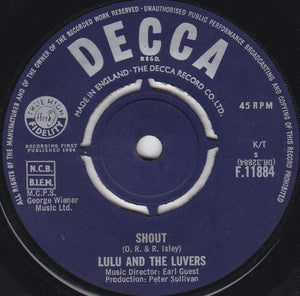 Lulu And The Luvers* : Shout (7", Single)