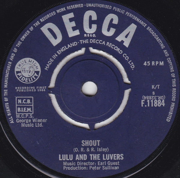 Lulu And The Luvers* : Shout (7
