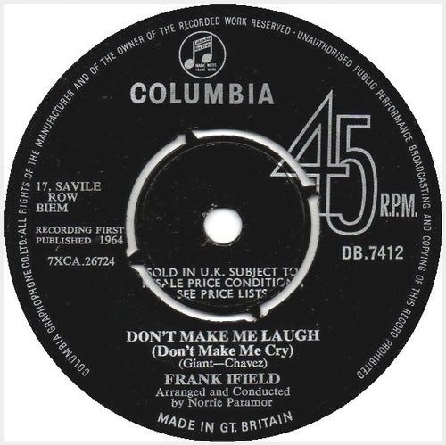 Frank Ifield : Don't Make Me Laugh (Don't Make Me Cry) (7