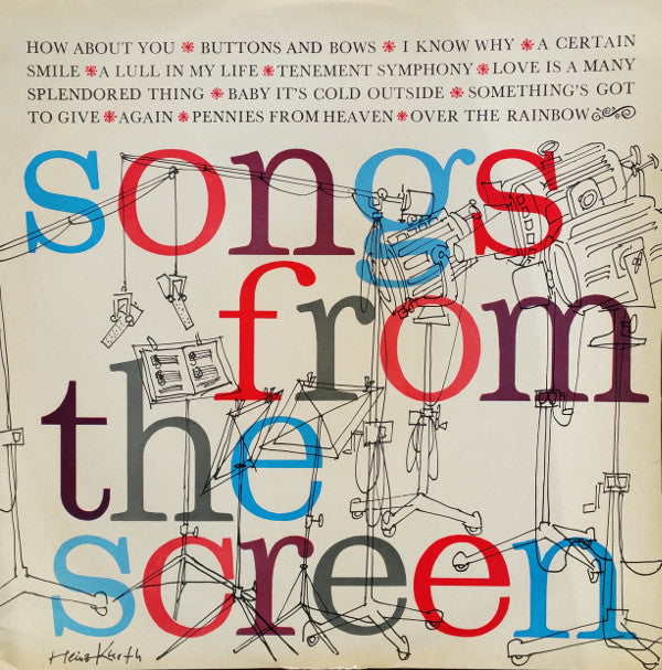 The New World Show Orchestra With The Linden Singers : Songs From The Screen (LP, Album, Mono, Club)