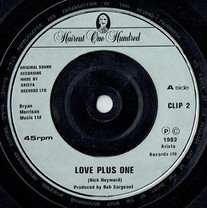 Haircut One Hundred : Love Plus One (7", Single, Sil)