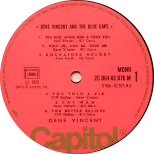 Gene Vincent And The Blue Caps* : Gene Vincent And The Blue Caps (LP, Album, Mono, RE)