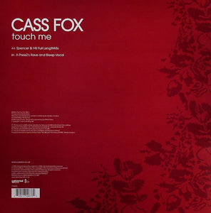 Cassandra Fox : Touch Me (12")