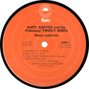 Randy California : Kapt. Kopter And The (Fabulous) Twirly Birds (LP, Album, RE)