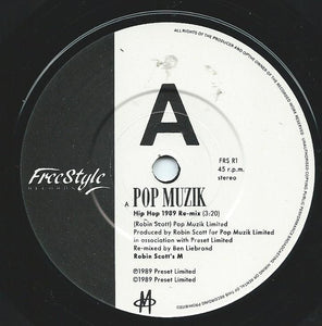 M (2) : Pop Muzik (Hip Hop 1989 Re-Mix) (7")