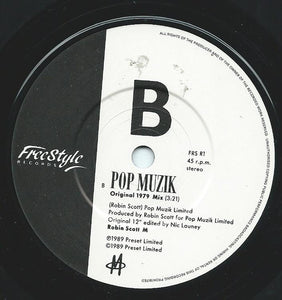 M (2) : Pop Muzik (Hip Hop 1989 Re-Mix) (7")
