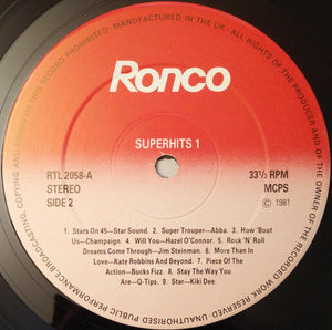 Various : Super Hits #1 (LP, Comp, Pin)