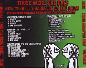 Various : New York City Hardcore - Those Were The Days Volume II (CD, Album, Comp)