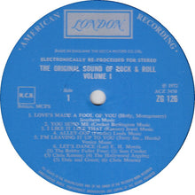 Load image into Gallery viewer, Various : The Original Sound Of Rock &amp; Roll Volume 1 (LP, Comp)
