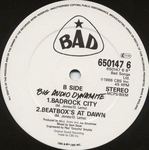 Big Audio Dynamite : C'mon Every Beatbox (12", Single)