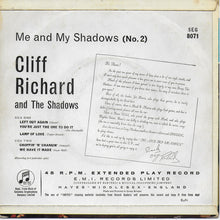 Load image into Gallery viewer, Cliff Richard And The Shadows* : Me and My Shadows (No. 2) (7&quot;, EP, Mono)
