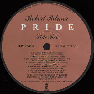 Robert Palmer : Pride (LP, Album)