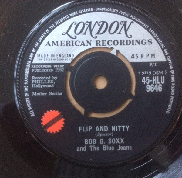 Bob B. Soxx And The Blue Jeans : Zip-A-Dee Doo-Dah (7