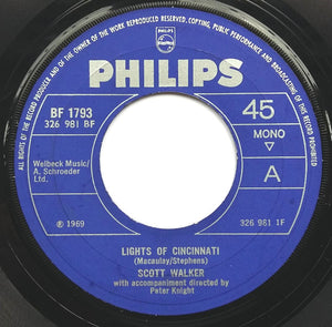 Scott Walker : Lights Of Cincinnati (7", Single, Mono, Lar)