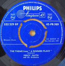 Load image into Gallery viewer, Percy Faith &amp; His Orchestra : The Theme From &quot;A Summer Place&quot; (7&quot;, Single)
